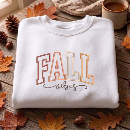 Fall Embroidered Sweatshirt, Halloween Sweatshirt, Fall Embroidered T Shirt, Sweatshirt For Woman Gift.