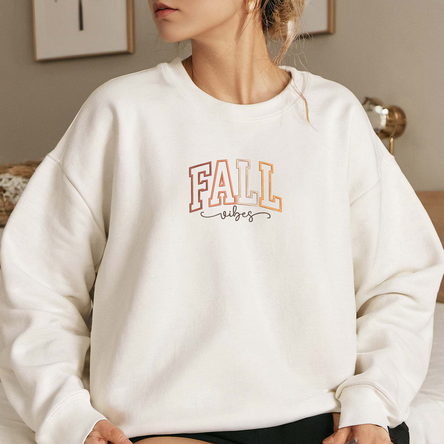 Fall Embroidered Sweatshirt, Halloween Sweatshirt, Fall Embroidered T Shirt, Sweatshirt For Woman Gift.