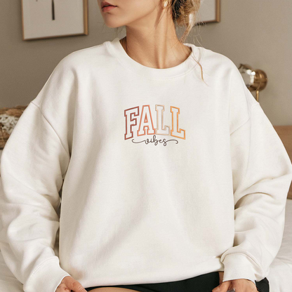 Fall Embroidered Sweatshirt, Halloween Sweatshirt, Fall Embroidered T Shirt, Sweatshirt For Woman Gift.